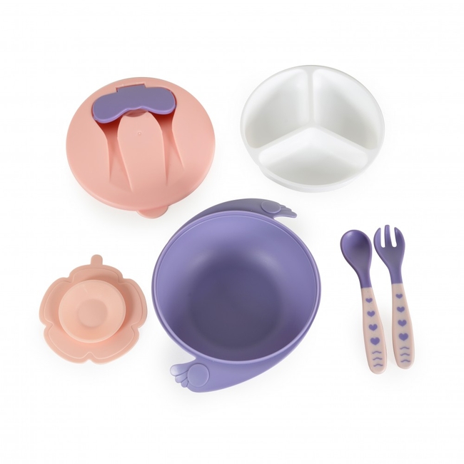 Cangaroo Jelly Dinner Set 3pcs 6+m Pink 3800146269746