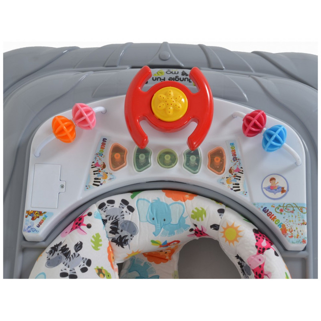 Cangaroo Jungle fun Στράτα Περπατούρα με παιχνίδι Grey 3800146244279