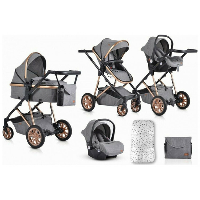 Cangaroo Midas  3 in 1 Complete Travel System Grey 3800146235802