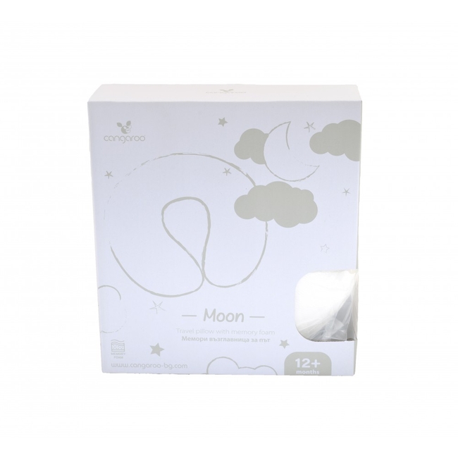 Cangaroo Moon Μαξιλάρι Στήριξης Αυχένα 12+μ Λευκό 3800146268114