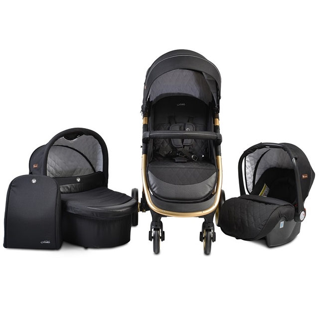 Cangaroo Noble 3 in 1 Complete Travel System - Black (3800146235536)