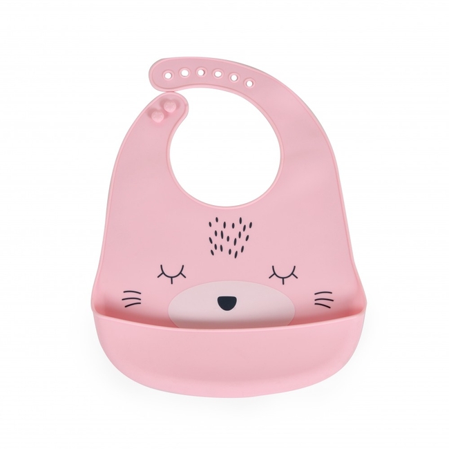 Cangaroo Oscar Silicone Bib 4+m Pink 3800146269616