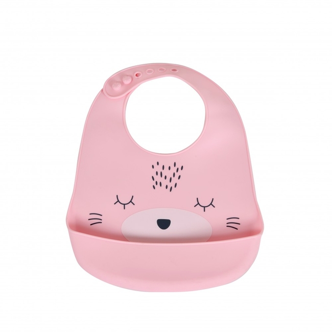 Cangaroo Oscar Silicone Bib 4+m Pink 3800146269616