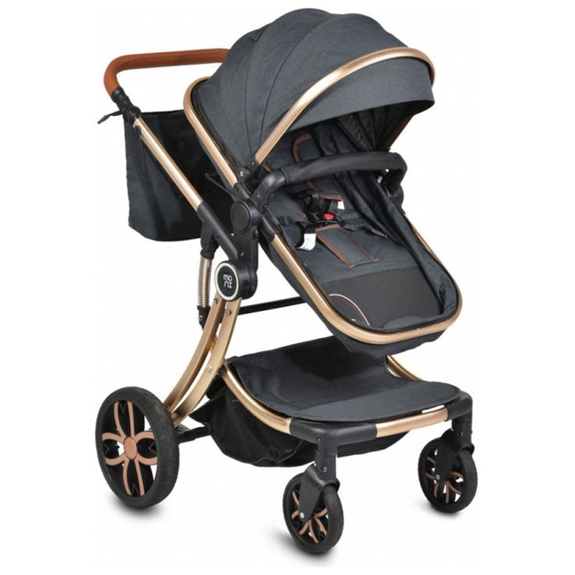 Cangaroo Polly 3 in 1 Baby Stroller 0+ months with Car Seat 0-13 kg Black 3800146235505
