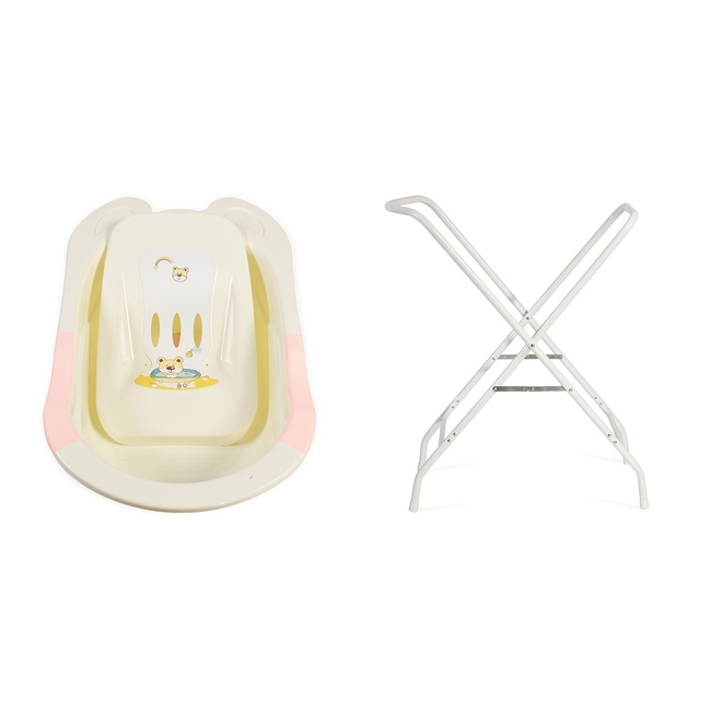 Baby Bath Tub with Stand 90 cm - Cangaroo Starfish - Pink