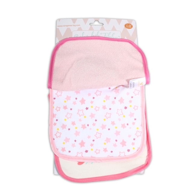 Cangaroo Tibby Bibs 3 pcs - Pink (3800146264024)