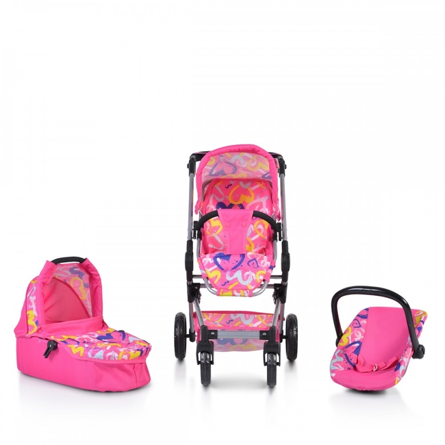 Cangaroo Verena 3 in 1 Αναστρέψιμο Καρότσι για Κούκλες 3800146267599