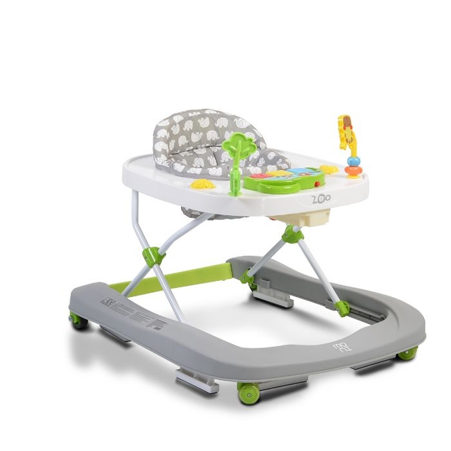 Cangaroo Zoo 2 in 1 Baby Walker - Grey (3800146243920)