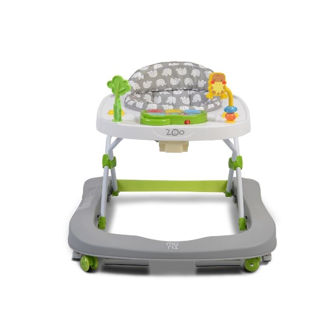 Cangaroo Zoo 2 in 1 Στράτα Περπατούρα με παιχνίδι - Grey (3800146243920)