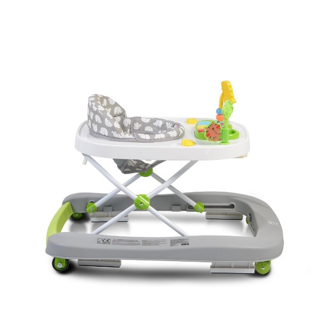 Cangaroo Zoo 2 in 1 Στράτα Περπατούρα με παιχνίδι - Grey (3800146243920)