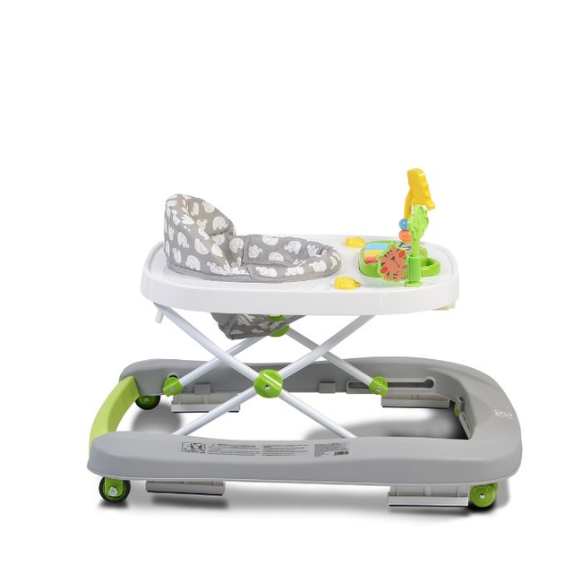 Cangaroo Zoo 2 in 1 Στράτα Περπατούρα με παιχνίδι - Grey (3800146243920)