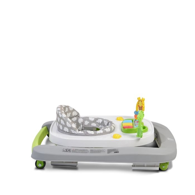 Cangaroo Zoo 2 in 1 Στράτα Περπατούρα με παιχνίδι - Grey (3800146243920)