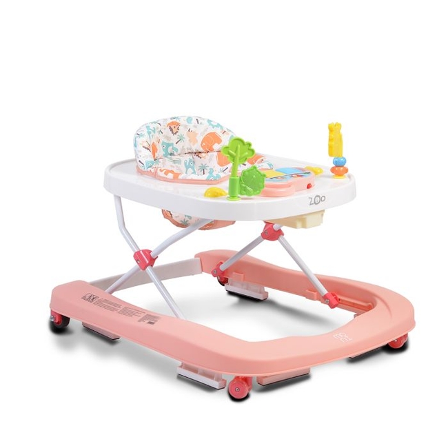 Cangaroo Zoo 2 in 1 Στράτα Περπατούρα με παιχνίδι - Pink (3800146243906)