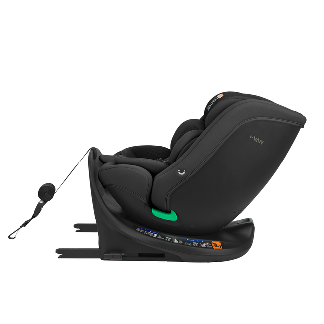 Kikka Boo i-Van 40-150 cm i-SIZE Isofix Περιστρεφόμενο Κάθισμα αυτοκινήτου 0-36kg Μαύρο 31002100081