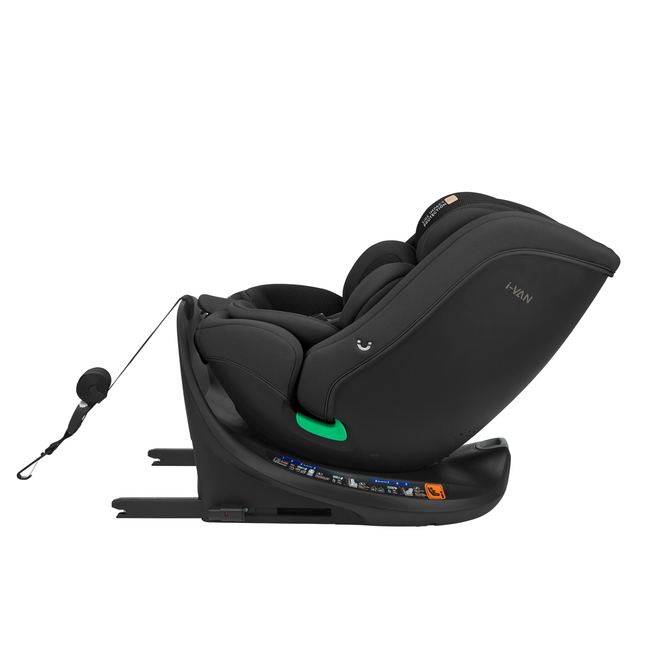 Kikka Boo i-Van 40-150 cm i-SIZE Isofix Περιστρεφόμενο Κάθισμα αυτοκινήτου 0-36kg Μαύρο 31002100081