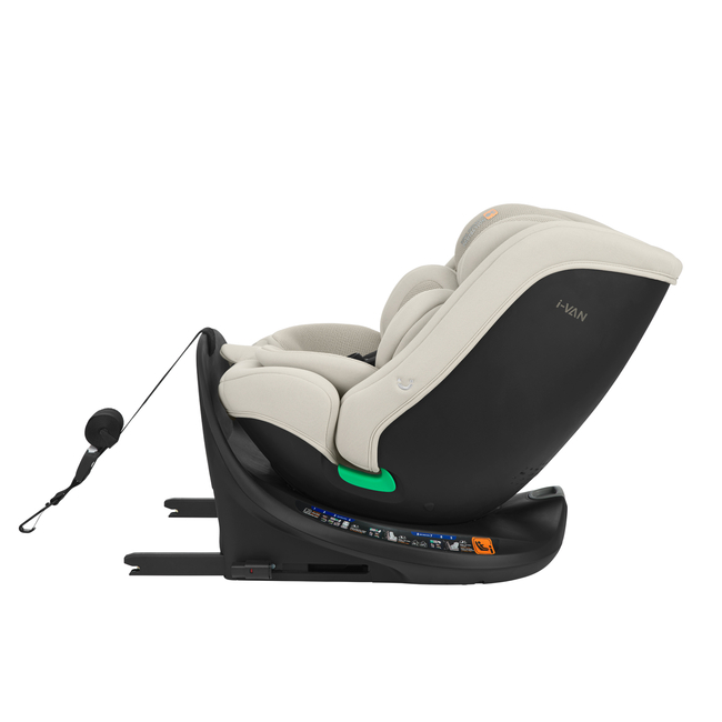 Kikka Boo i-Van 40-150 cm i-SIZE Isofix Περιστρεφόμενο Κάθισμα αυτοκινήτου 0-36kg  Light Beige 31002100083