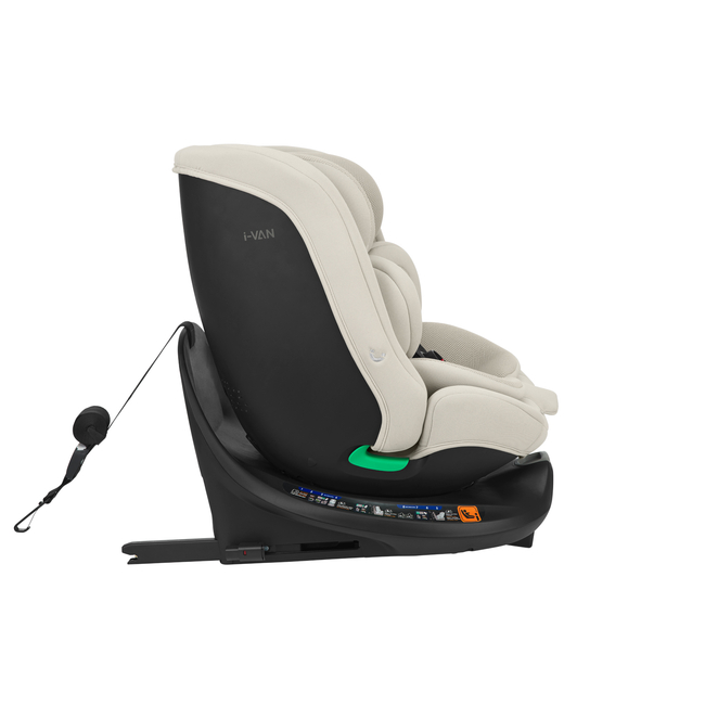 Kikka Boo i-Van 40-150 cm i-SIZE Isofix Περιστρεφόμενο Κάθισμα αυτοκινήτου 0-36kg  Light Beige 31002100083