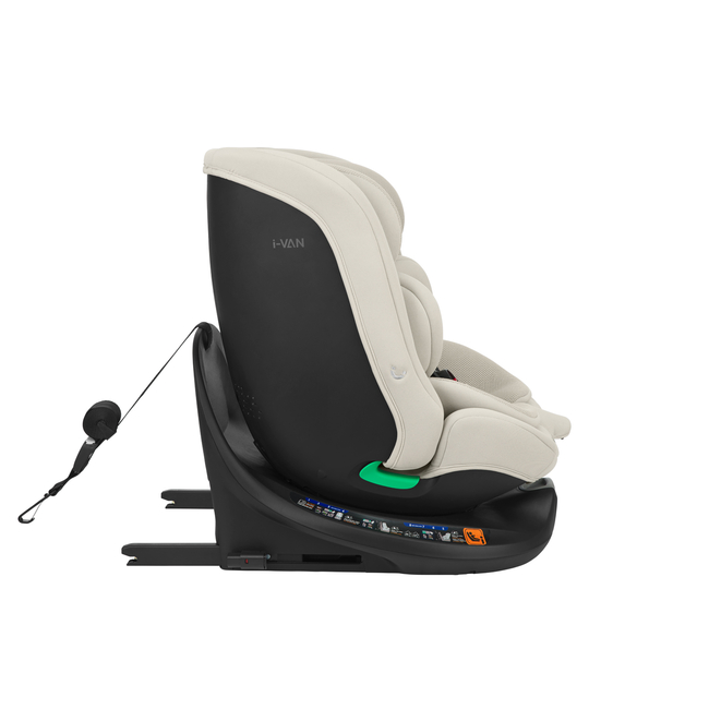 Kikka Boo i-Van 40-150 cm i-SIZE Isofix Περιστρεφόμενο Κάθισμα αυτοκινήτου 0-36kg  Light Beige 31002100083
