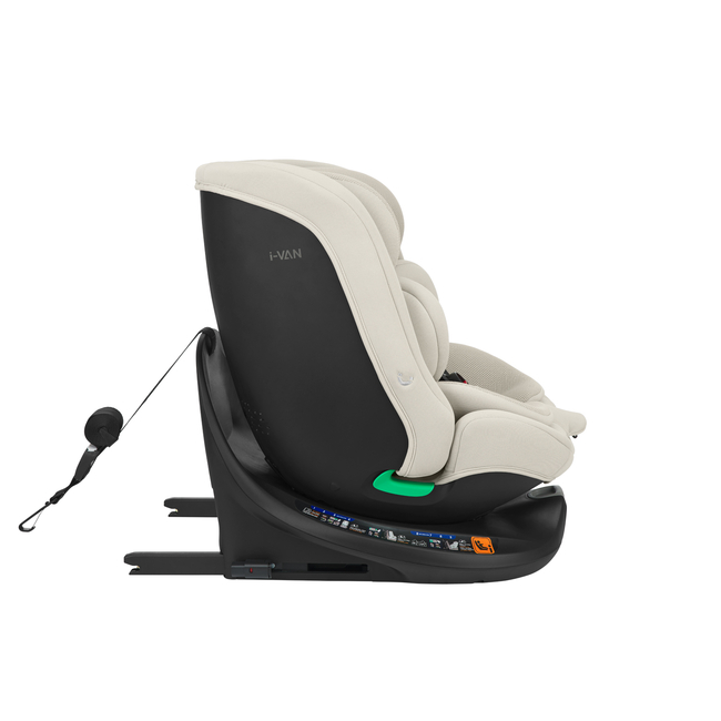 Kikka Boo i-Van 40-150 cm i-SIZE Isofix Περιστρεφόμενο Κάθισμα αυτοκινήτου 0-36kg  Light Beige 31002100083