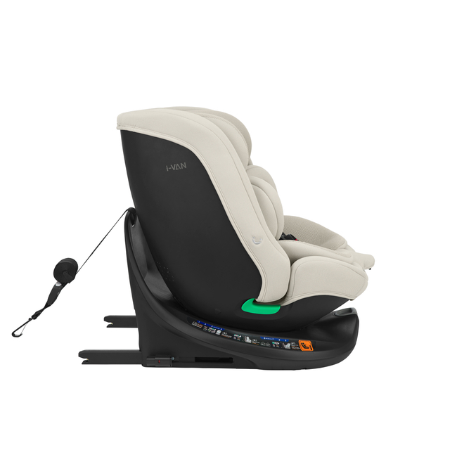 Kikka Boo i-Van 40-150 cm i-SIZE Isofix Περιστρεφόμενο Κάθισμα αυτοκινήτου 0-36kg  Light Beige 31002100083