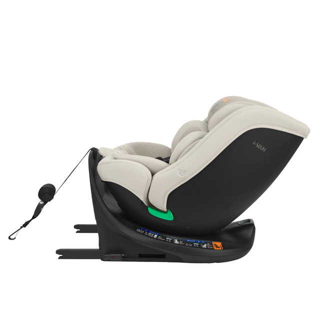 Kikka Boo i-Van 40-150 cm i-SIZE Isofix Περιστρεφόμενο Κάθισμα αυτοκινήτου 0-36kg  Light Beige 31002100083