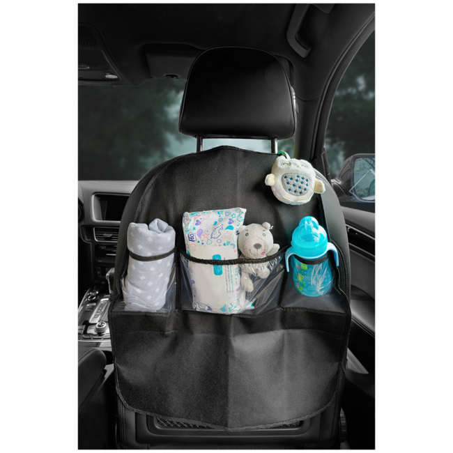 Caretero 2 in 1 TEROA 1150 Car Seat Protector Cover Organizer