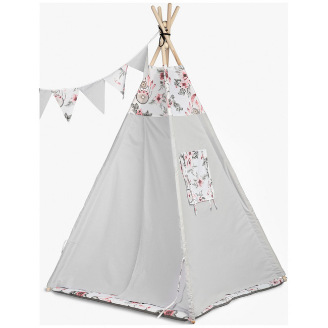 Caretero TOYZ Ινδιάνικη Σκηνή με Αξεσουάρ 104x104x164 cm Ροζ 5908310387574