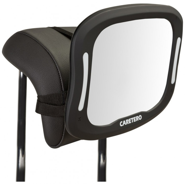 Caretero XL Φωτιζόμενος Καθρέφτης LED για το Προσκέφαλο Καθίσματος Αυτοκινήτου 29 x 20 x 7,5 cm TEROA-1095