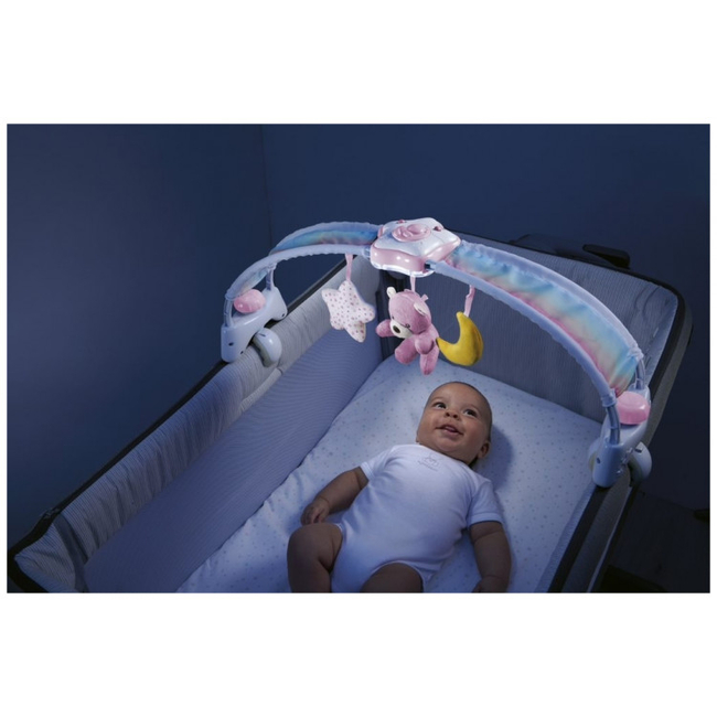 Chicco First Dreams 2-in-1 Rainbow Sky Bed Arch Pink 00010473100000