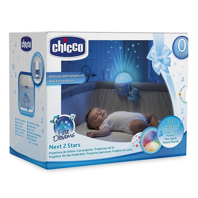 Chicco Next2 Stars Μουσικό Παιχνίδι Κούνιας Κοντά στα Αστέρια - Σιέλ (76472)