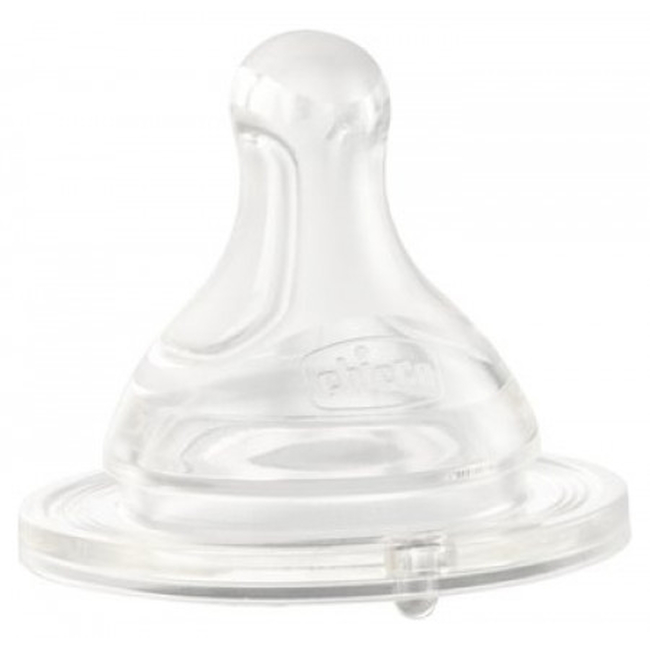 Chicco Physio Slow Flow Silicone Nipples 0 + m 2pcs 20311-00