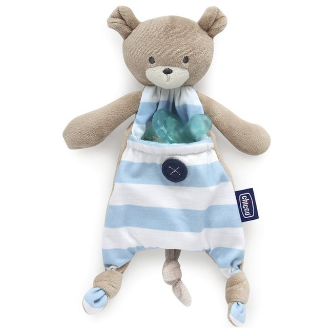 Chicco Pocket Friend Bear Blue Baby Toy 0000801220000