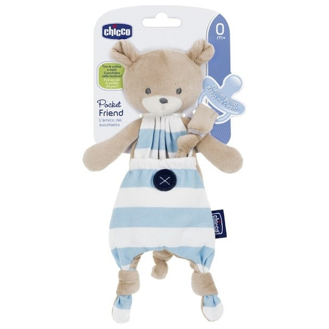 Chicco Pocket Friend Bear Blue Baby Toy 0000801220000