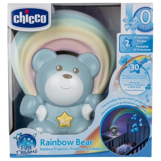 Chicco Rainbow Bear Μουσικός Προτζέκτορας Σιέλ 00010474200000