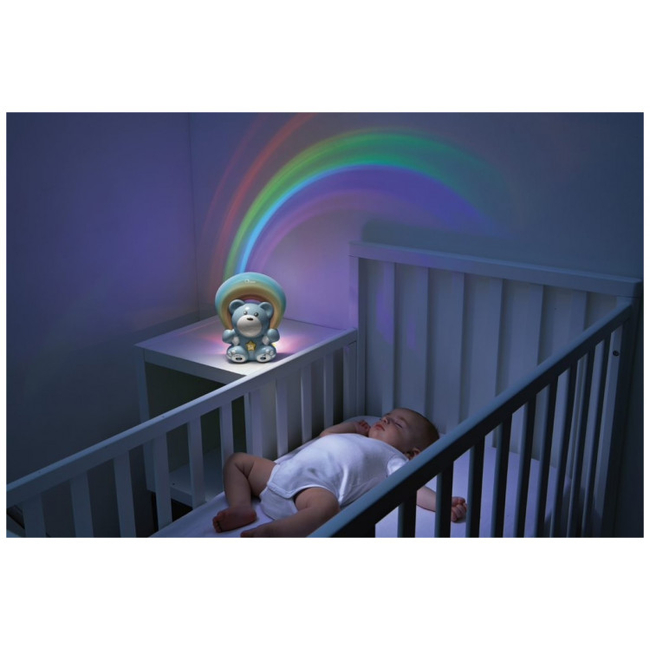 Chicco Rainbow Bear Μουσικός Προτζέκτορας Σιέλ 00010474200000