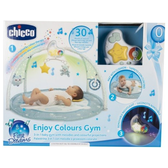 Chicco Treetop Friends Of Colours Μουσικό Γυμναστήριο Δραστηριοτήτων με Προβολέα Μπλε 112548