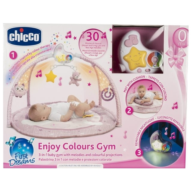 Chicco Treetop Friends Of Colors Music Exercise Gym with Projector Pink 00009866100000