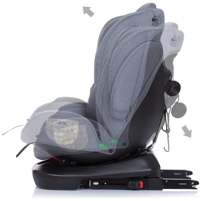 Chipolino 4Kid 0-36 kg I-SIZE Παιδικό Κάθισμα Αυτοκινήτου 360 ° περιστροφή Platinum STK4K02202PL