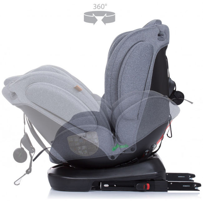 Chipolino 4Kid 0-36 kg I-SIZE Παιδικό Κάθισμα Αυτοκινήτου 360 ° περιστροφή Platinum STK4K02202PL