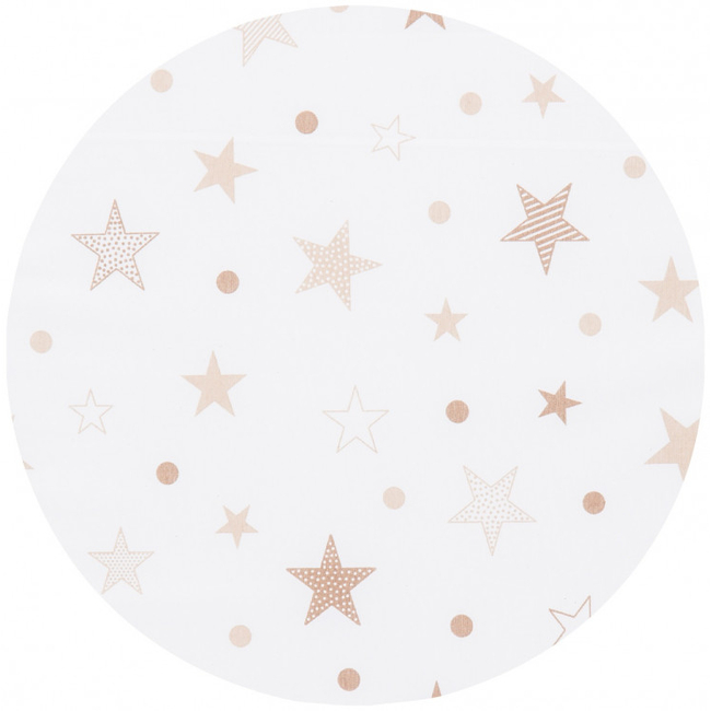 Chipolino Αναδιπλούμενο Στρώμα 120x60cm για Κούνια/Παρκοκρέβατο White Beige Stars MAT02203WHBE
