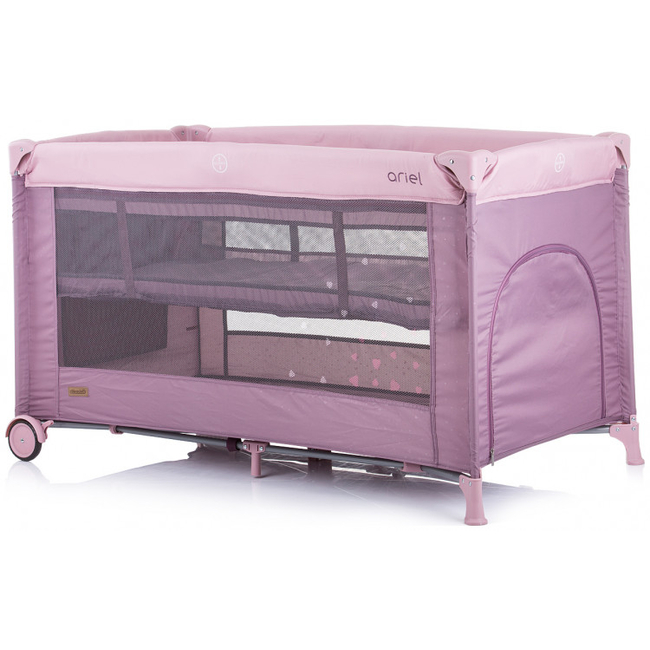 Chipolino Ariel Playpen 2 levels with Wheels & Case Lilac KOSIAR0224LL