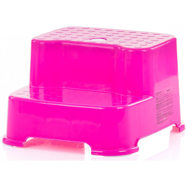 Chipolino BabyUp Double Step Stool with Anti-Slip-Function Pink PZSBU0202PI