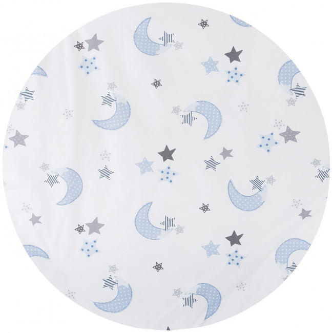 Chipolino Bedding Set Σετ προίκας για Λίκνο 4 τεμάχια white blue moon KOSCLOSET07WB