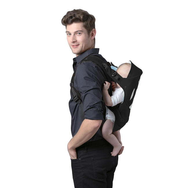 Chipolino Comfy 3 in 1 Baby Carrier Carry & Back 3+ months Black Blue KENCM0222BB