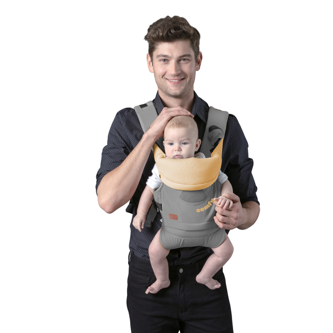 Chipolino Comfy 3 in 1 Baby Carrier Carry & Back 3+ months Grey KENCM0225GY