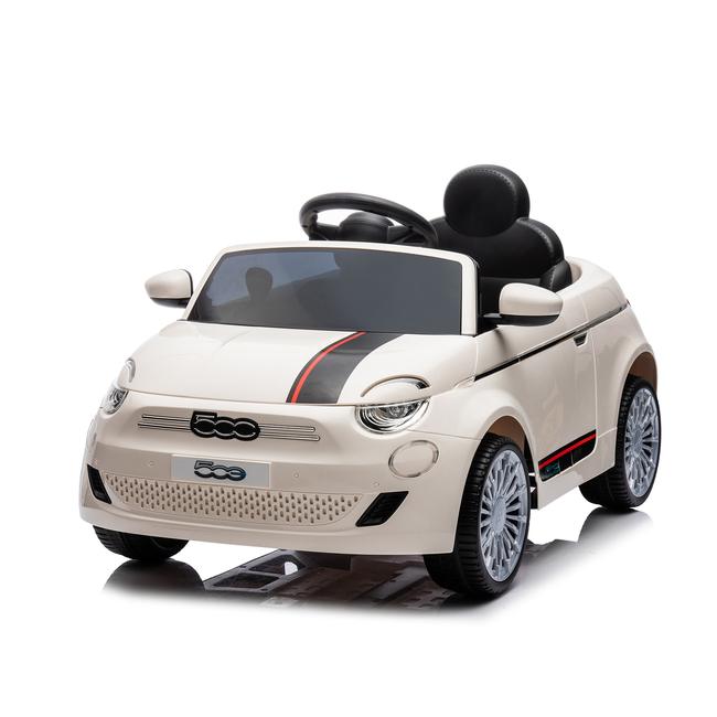 Chipolino FIAT 500 12V Ηλεκτροκίνητο Παιδικό Αυτοκίνητο με Χειριστήριο 3+ ετών Λευκό ELKFIAT23WH