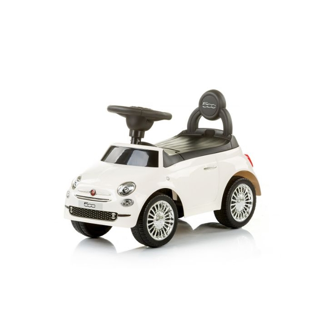 Chipolino Fiat 500 Musical Ride On Car - White (ROCFT0181WH)