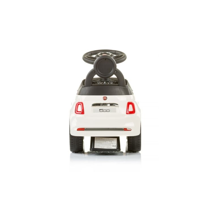 Chipolino Fiat 500 Musical Ride On Car - White (ROCFT0181WH)