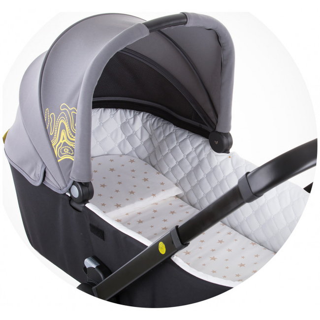 Chipolino Universal foam mattress and pillow for baby stroller Beige Stars VVMAT02103BEST