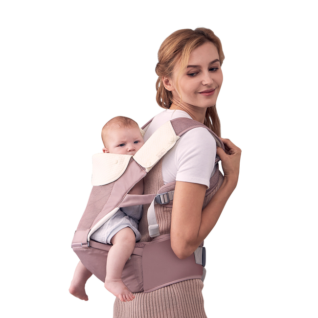 Chipolino Hip Star 3 in 1 Baby Carrier Carry & Back 3+ months Rose Water KENHS0223RW
